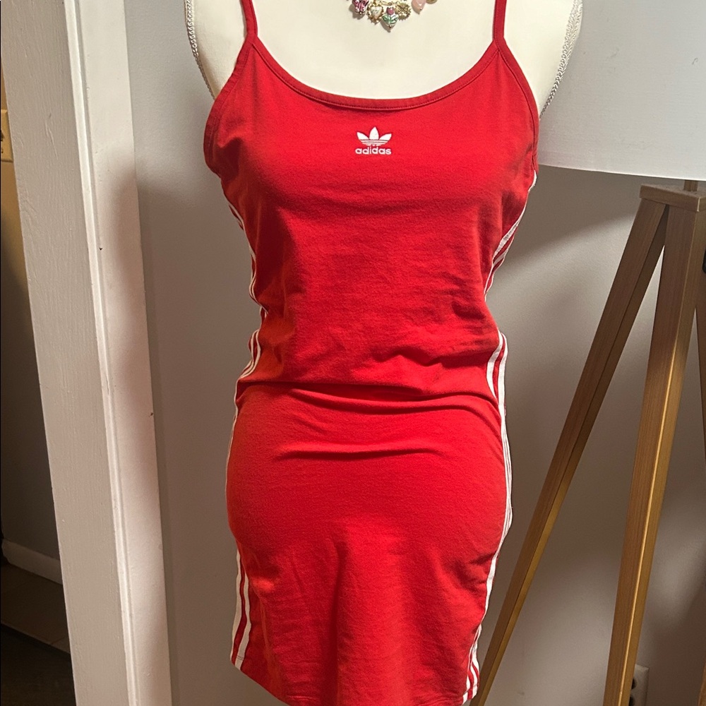 Adidas Scarlet Dress with Ivory Accents
